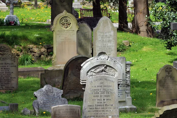 Old Victorian gravestones — Stock Photo, Image