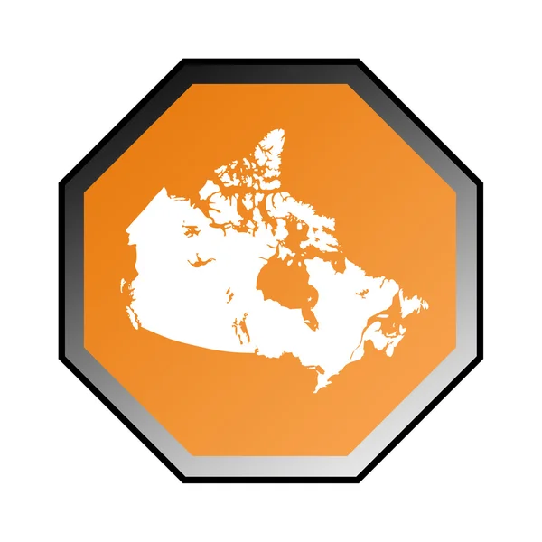 加拿大国家道路标志 — 图库照片