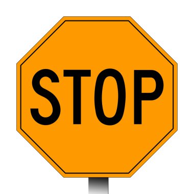 Stop sign clipart