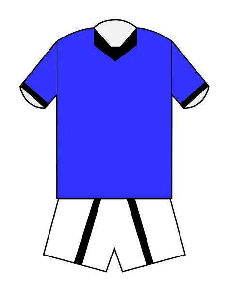 Blank football or soccer kit — Stock Photo, Image