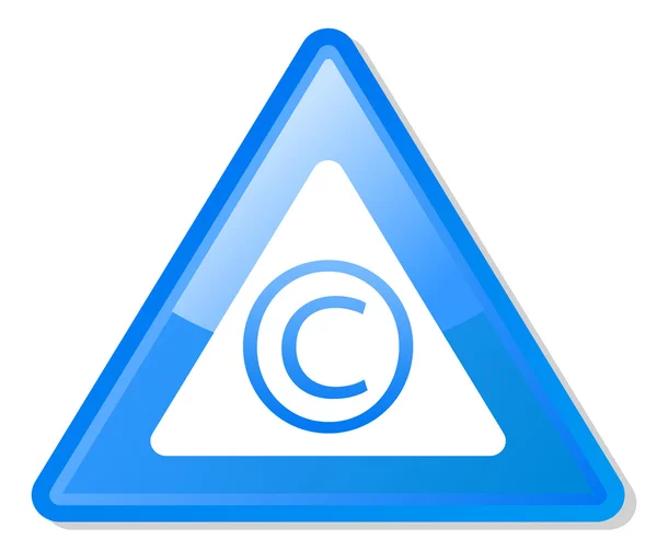 Copyright warning sign — Stock Photo, Image