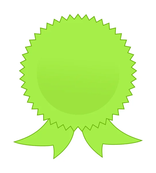 Blank green rosette — Stock Photo, Image