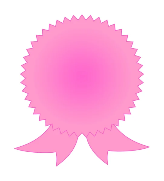 stock image Blank pink rosette