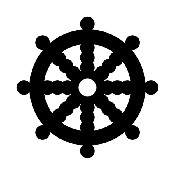 Buddhist Wheel of Dharma — Stock Photo, Image