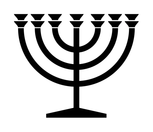 Κηροπήγιο menorah εβραϊκή Εικόνα Αρχείου