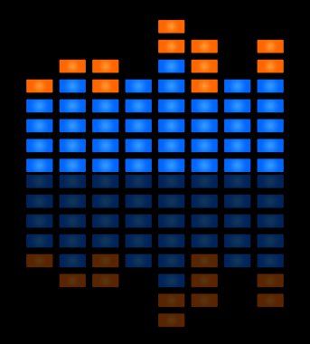 Music sound wave clipart