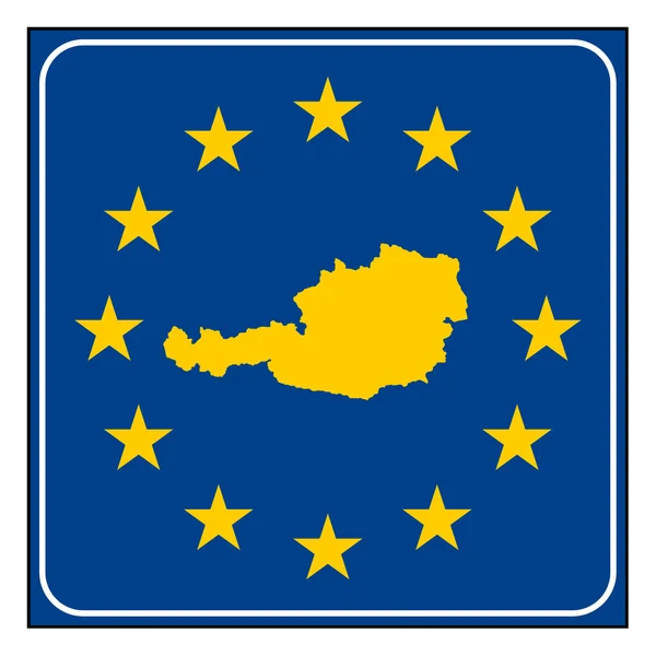 Autriche Bouton européen — Photo