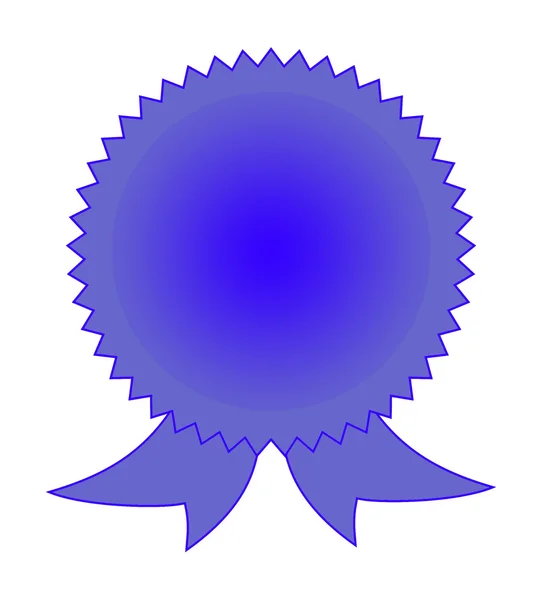 Blank blue rosette — Stock Photo, Image