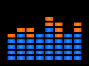 Music sound wave clipart