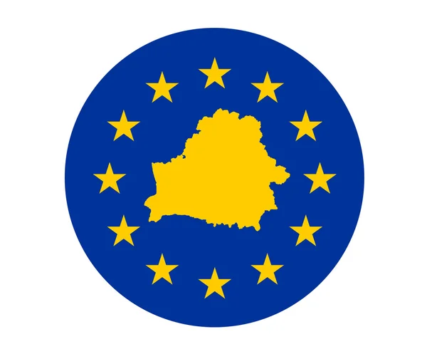 Vitryssland europeiska flaggan — Stockfoto