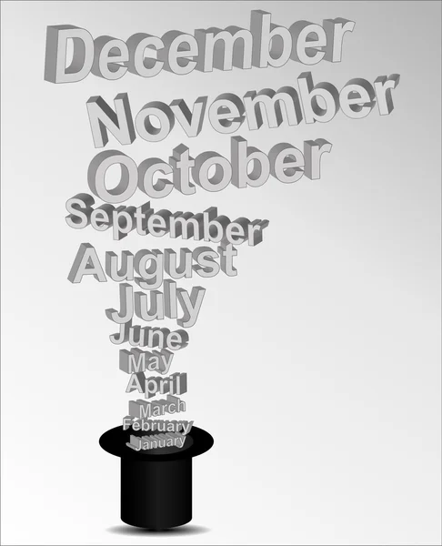 Calendario mensual — Vector de stock