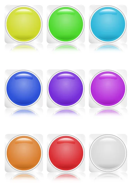 Collection of buttons — Stock Vector