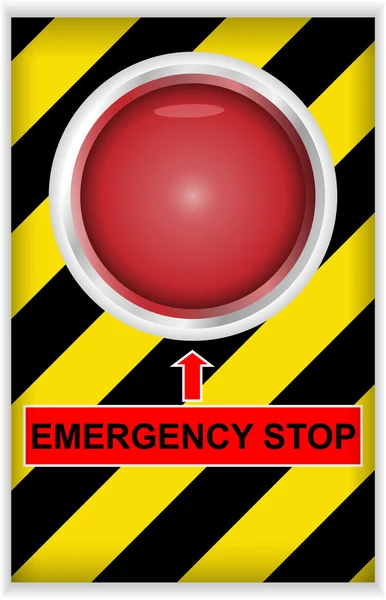 stock vector Emergency stop button