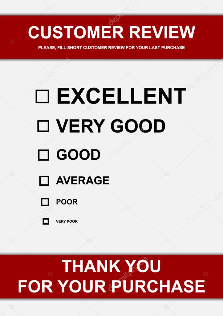 Customer review form