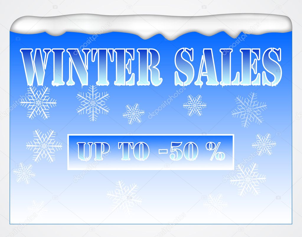 Winter sales board