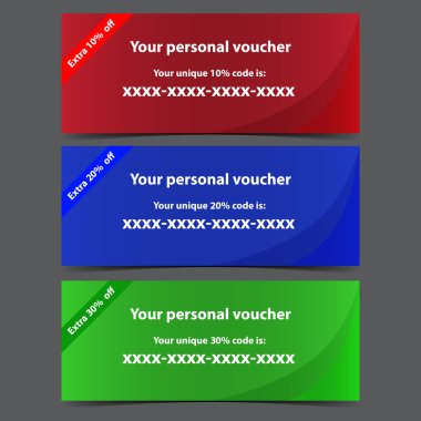 Perconal vouchers clipart