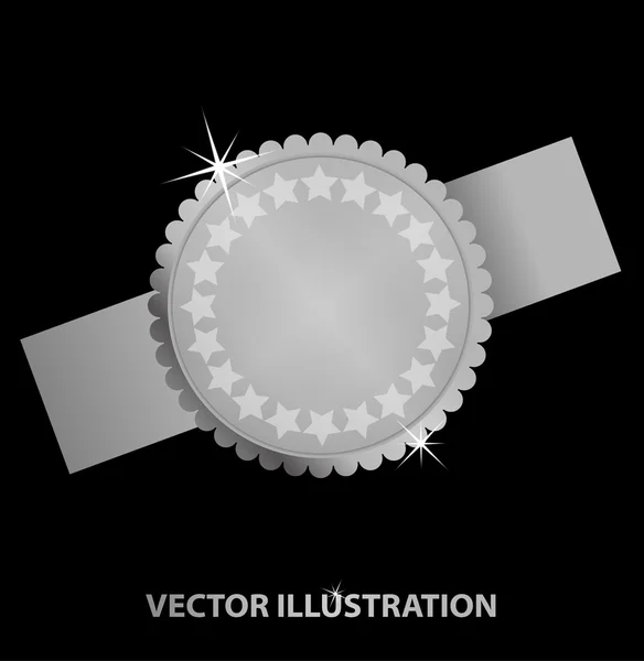 Medalla de platino — Vector de stock