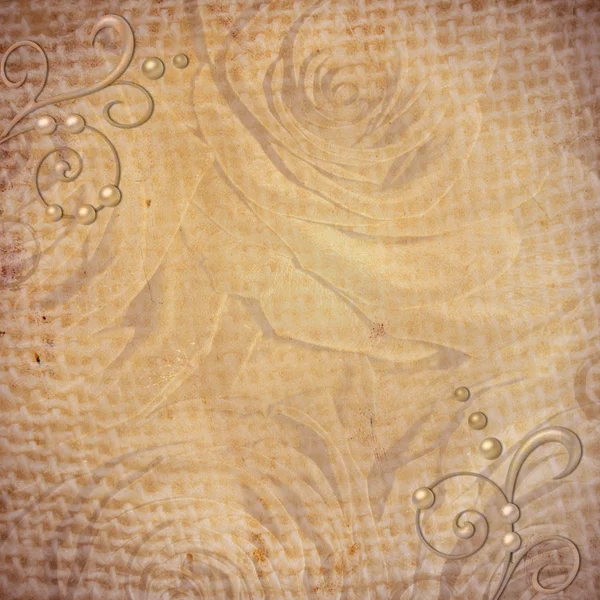 Абстрактний гранжевий текстурований фон з трояндами — стокове фото