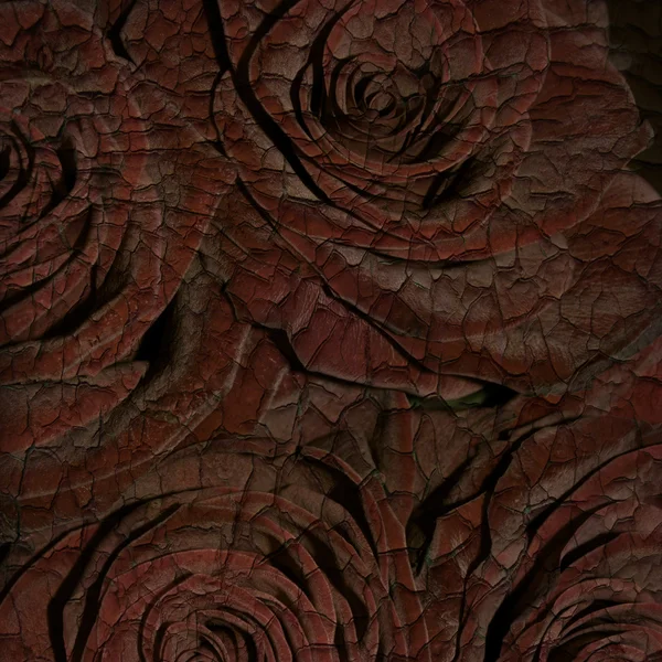 Streszczenie grunge teksturowanej tło z różami — Zdjęcie stockowe