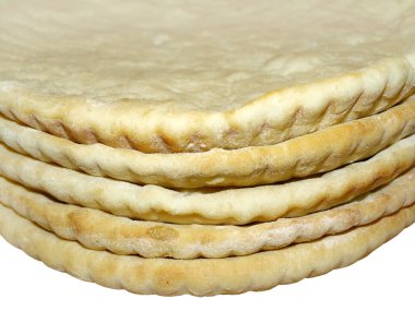 Pizza crusts, close-up clipart