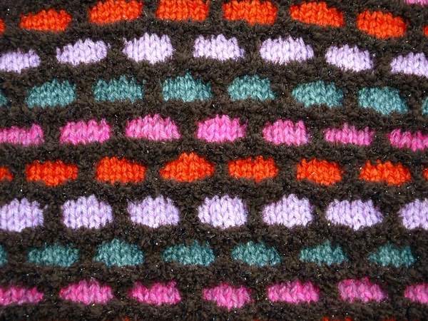 Tessuto a maglia morbida multicolore — Foto Stock