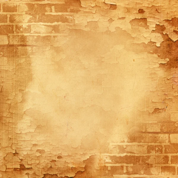 Abstracte muur, baksteen, gebarsten verf — Stockfoto