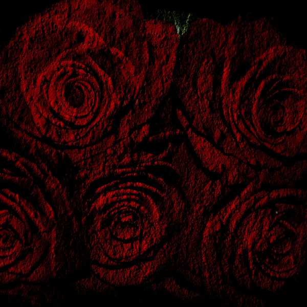 Abstrakter Grunge-Hintergrund mit Rosen — Stockfoto