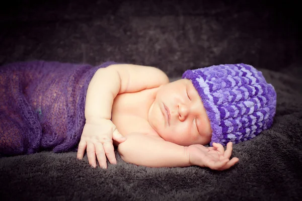 0-7 Tage Baby. Neugeborenes Baby. — Stockfoto