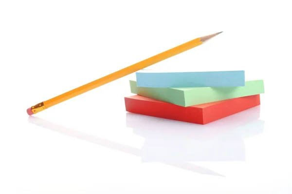 Pile of paper with a pencil — Stock Photo, Image