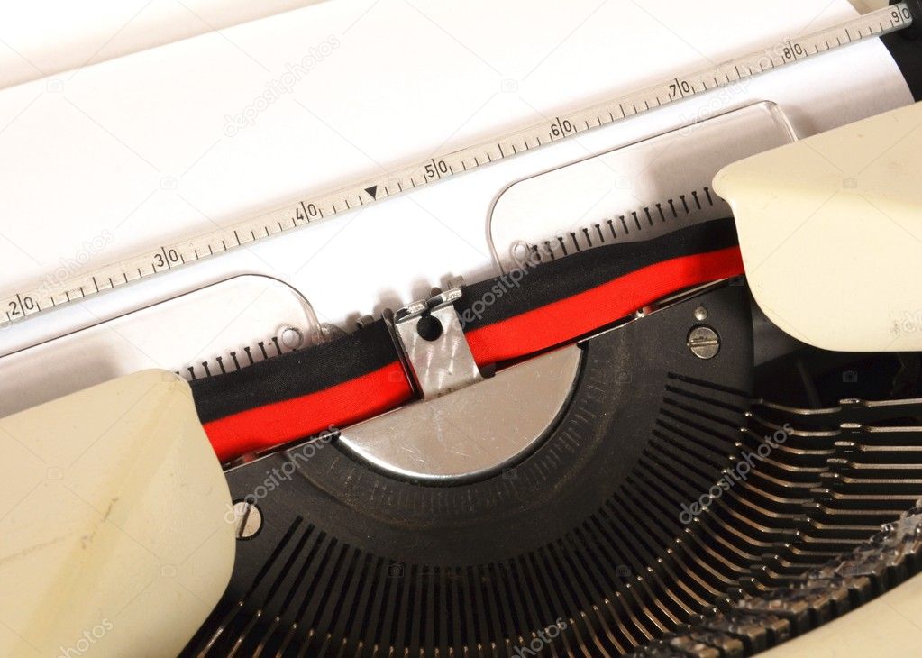 Detail of typewriter