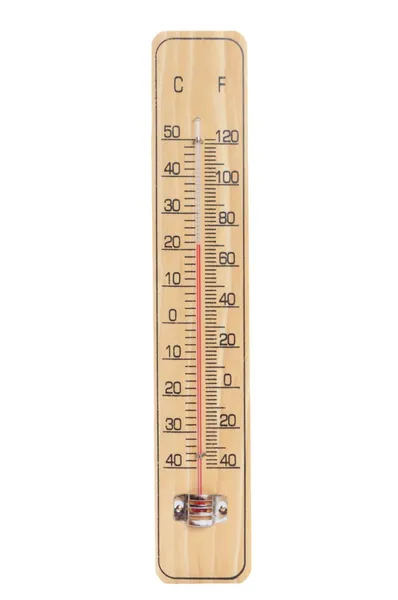 Wooden thermometer — Stock Photo, Image