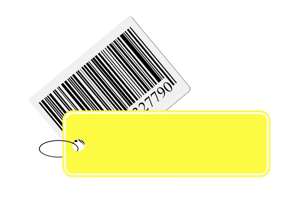 Barcode με ετικέτα — Φωτογραφία Αρχείου
