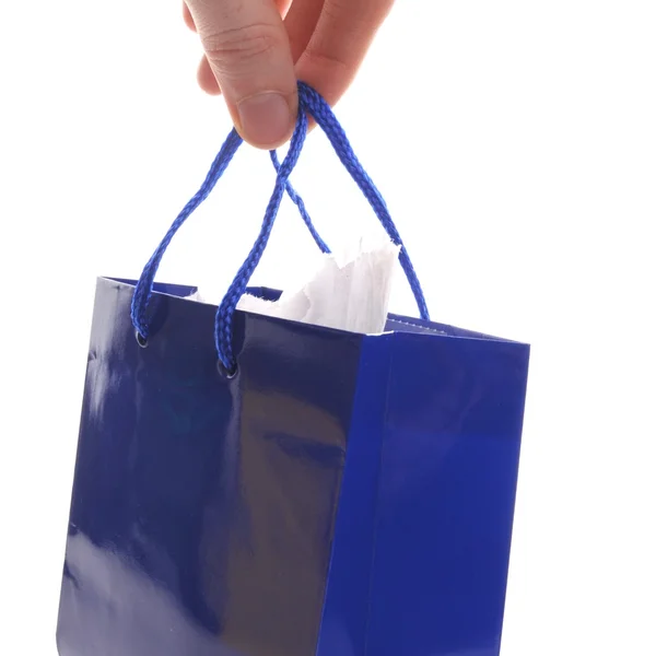 Hand carry a shopping bag — Stock Photo, Image
