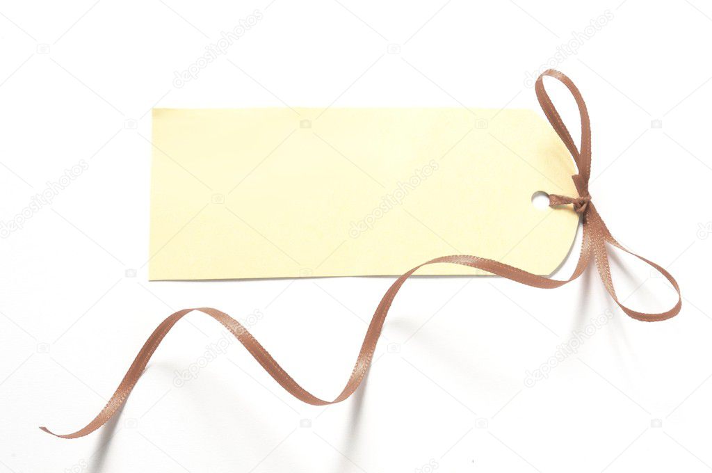 Blank gift label