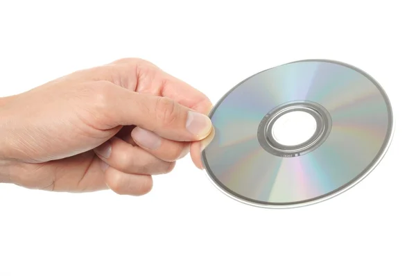 Ręka z cd — Zdjęcie stockowe