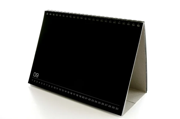 Blank black desk calendar — Stock Photo, Image
