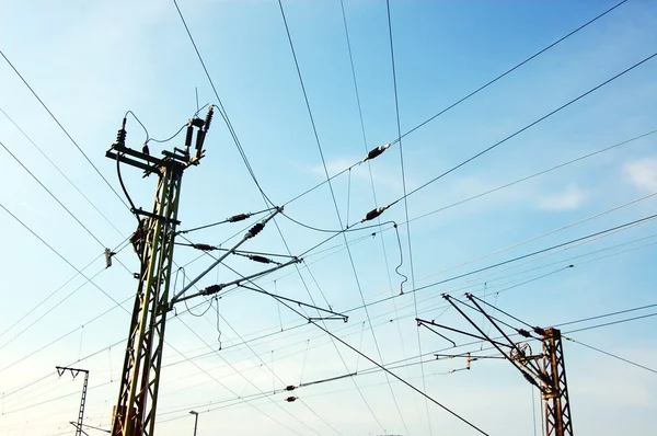 Linhas eléctricas — Fotografia de Stock