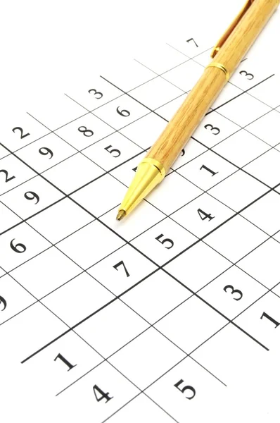 Sudoku παιχνίδι — Φωτογραφία Αρχείου