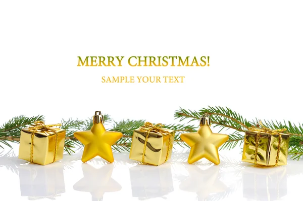 Gold Christmas — Stock Photo, Image