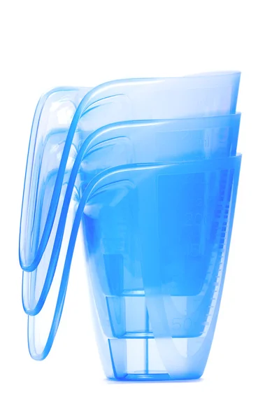 蓝色透明水罐 — 图库照片