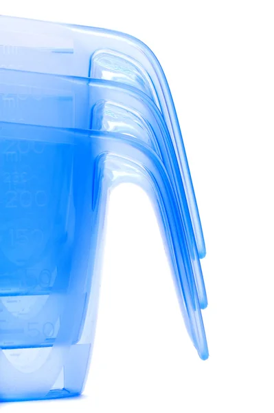 蓝色透明水罐 — 图库照片