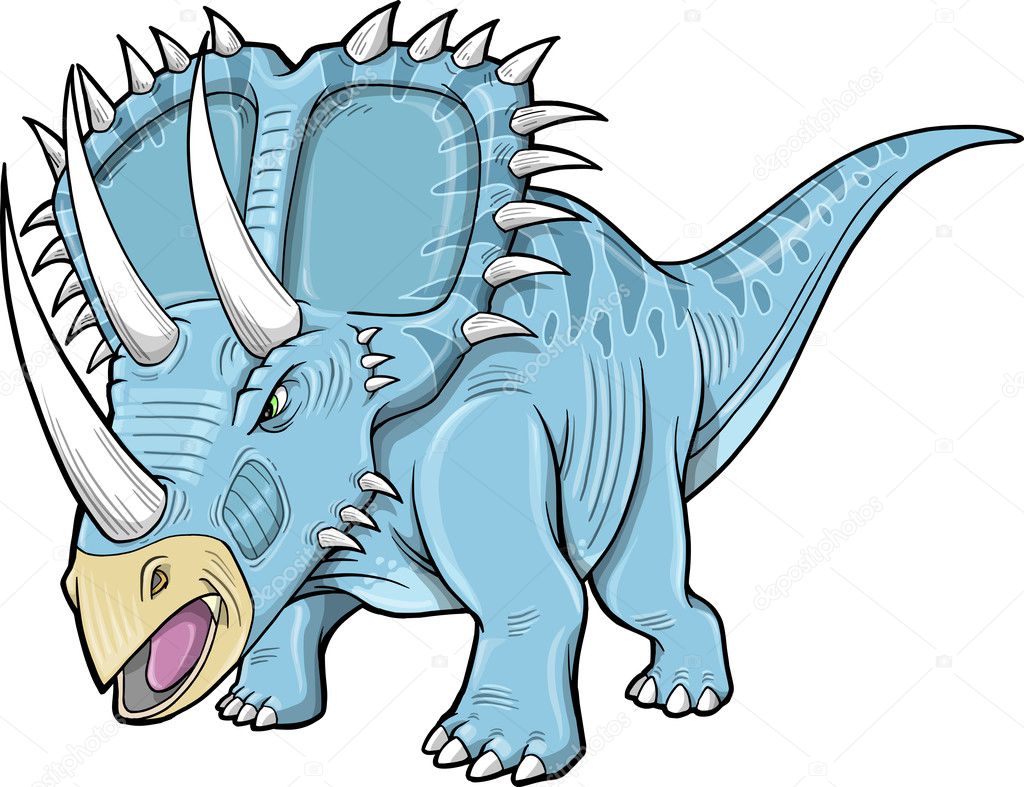 Vetores e ilustrações de Dinossauro triceratops para download gratuito