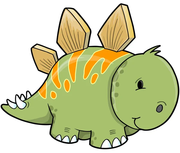 Stegosaurus dinozor vektör çizimi — Stok Vektör