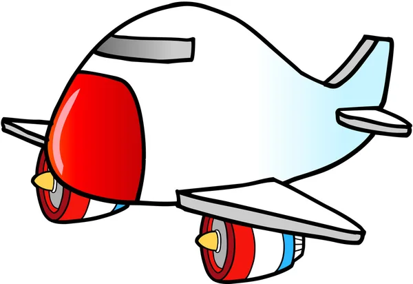 Jumbo Jet Vektor Illustration — Stockvektor
