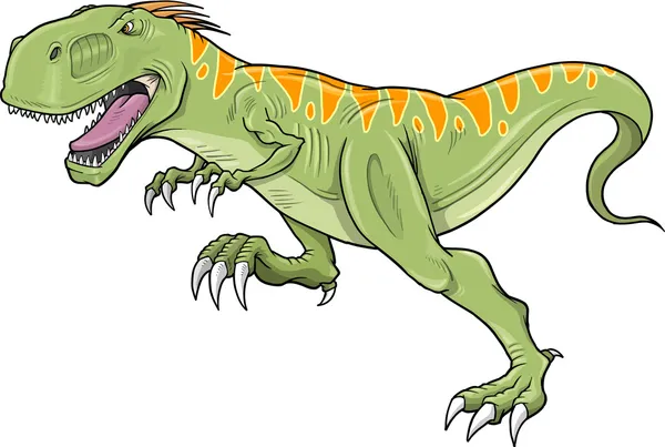 Tyrannosaurus dinosaurie vektor illustration — Stock vektor