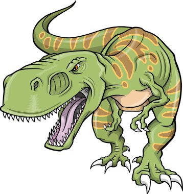Tyrannosaurus Dinosaur Vector Illustration clipart