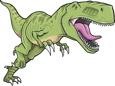 Tyrannosaurus Dinosaur Vector Illustration clipart