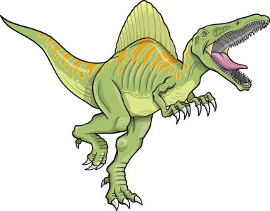 Spinosaurus dinozor vektör çizim