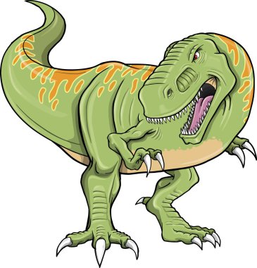 Tyrannosaurus dinozor vektör çizim