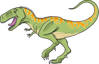 Tyrannosaurus Dinosaur Vector Illustration clipart